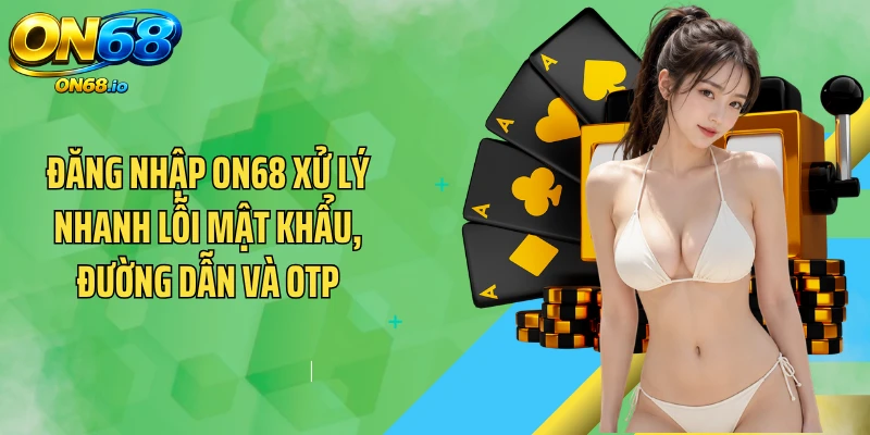 Đăng nhập ON68 xử lý nhanh lỗi mật khẩu, đường dẫn và OTP