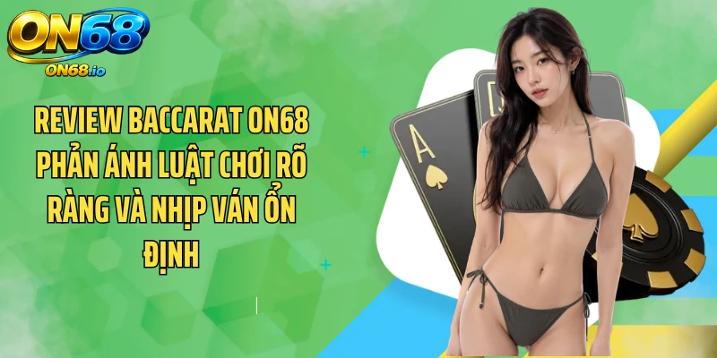 Review Baccarat ON68 phản ánh luật chơi rõ ràng và nhịp ván ổn định